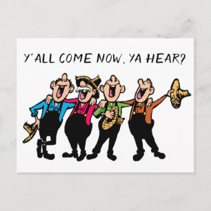 Carte Postale Invitation Concert Hoedown Quartet Personnaliser