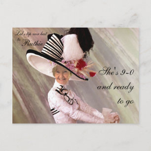 Carte Postale Invitation de 90e anniversaire