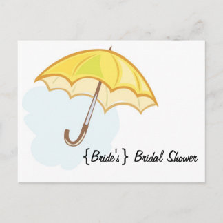 Carte Postale Invitation de douche nuptiale