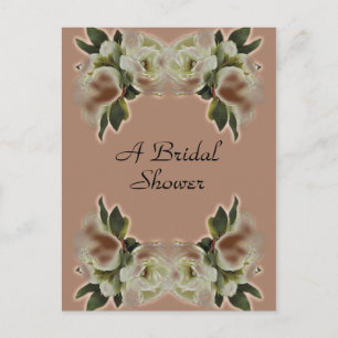 Carte postale Invitation de douche nuptiale vintag