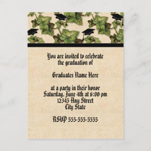 Carte Postale Invitation de la partie Ivy