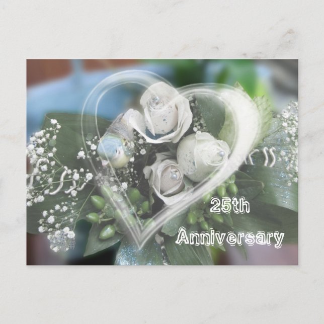 Carte postale Invitation du 25e anniversaire (Devant)