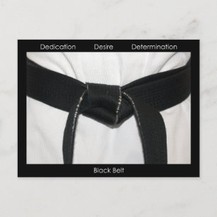 Carte Postale Invitation du test de promotion de la ceinture noi