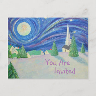 Carte Postale Invitation du village de neige