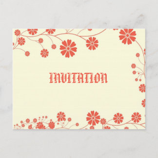 Carte Postale INVITATION -enterrement de vie de jeune fille avan