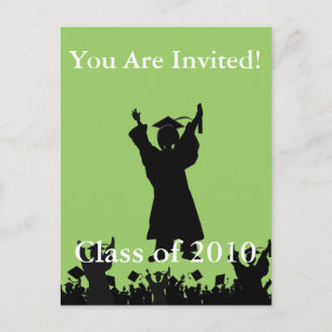 Carte Postale Invitation - Entrez l'année en cours et votre coul