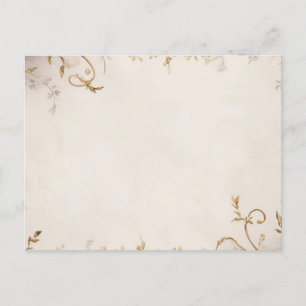 Carte postale invitation florale