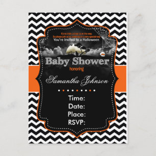 Carte Postale Invitation Halloween personnalisée