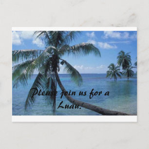 Carte Postale Invitation Luau