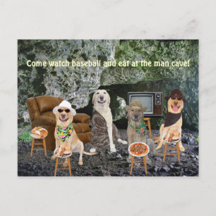 Carte Postale Invitation personnalisable de Grotte Homme