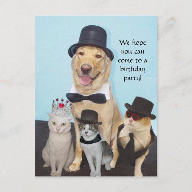 Carte Postale Invitation personnalisée (Devant)