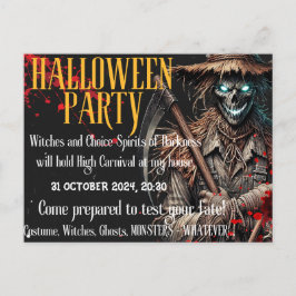 Carte postale Invitation personnalisée de la fête 