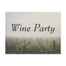 Invitation personnalisée de vignoble pour fête du