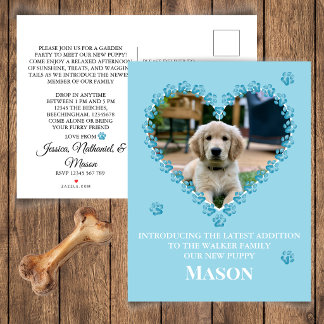 Carte Postale Invitation photo pour la présentation d'un nouveau