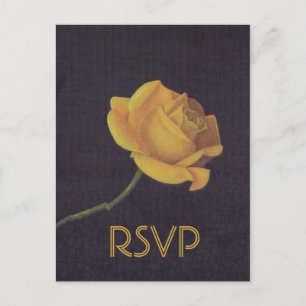 Carte Postale Invitation pour les 50 ans de mariage Rose