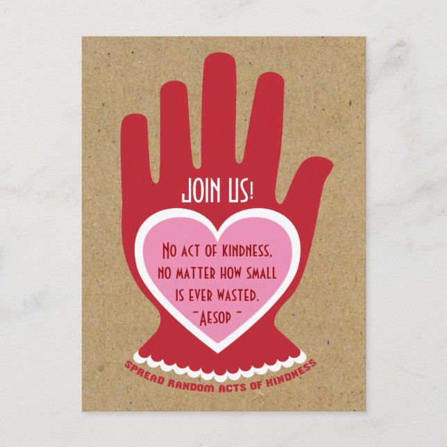 Carte Postale Invitation : Random Act of Kindness Party (Devant)