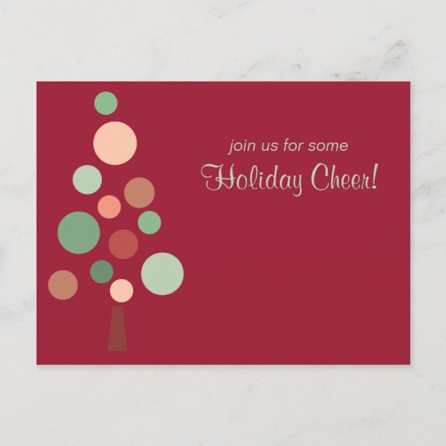 Carte Postale Invitation vacances Dotty Tree (Devant)
