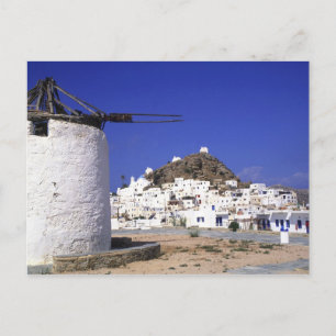 Carte Postale Ios, Grèce. Beau et croustillant, blanc et