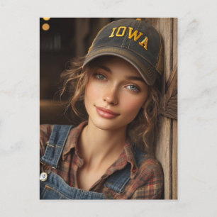 Carte Postale Iowa Belle fille