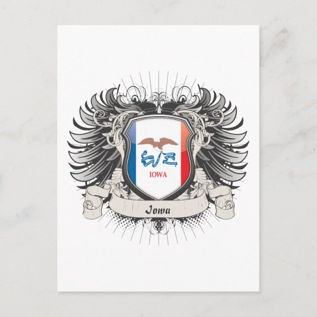 Carte Postale Iowa Crest (Devant)