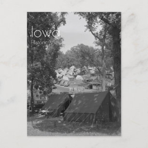 Carte Postale Iowa State Fair Tent City 1939