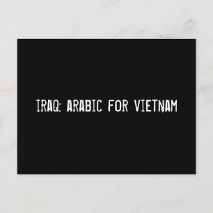 Carte Postale irak : arabe pour le vietnam