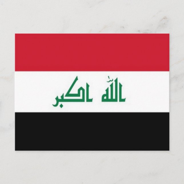 Carte Postale Irak - drapeau irakien - (Devant)