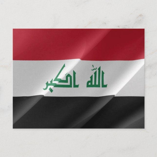Carte Postale Irak - drapeaux - (Devant)