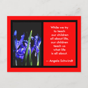Carte Postale Iris Card 2 CadresLe MUSÉE Zazzle Cadeaux Rouge