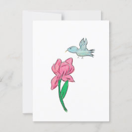 Carte Postale Iris rose