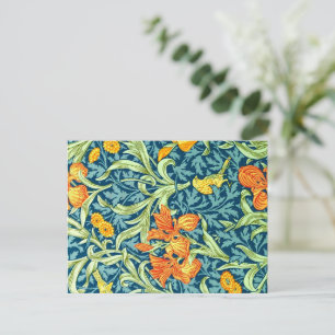 Carte Postale Iris, un motif de William Morris,