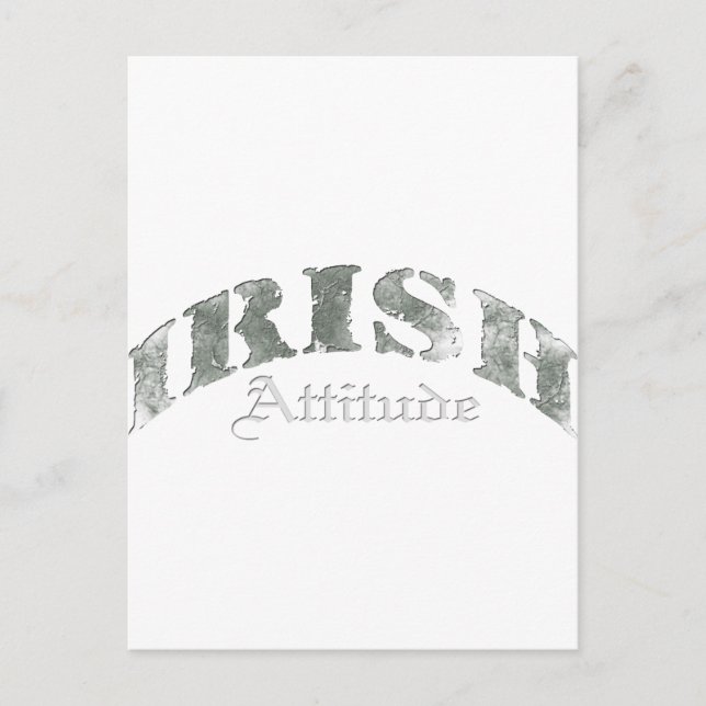 Carte Postale Irlandais - Trouble d'attitude (Devant)