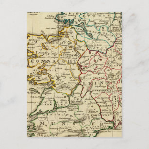 Carte Postale Irlande avec limites définies