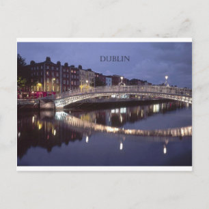 Carte Postale Irlande Dublin Bridge nuit (St.K)