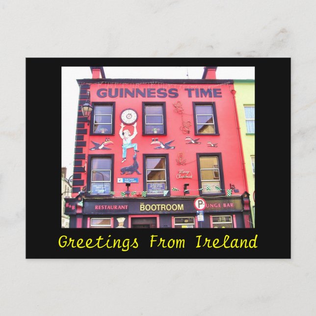 Carte postale Irlande Happy Hour (Devant)