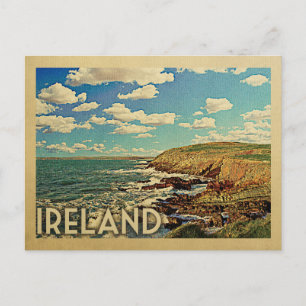 Carte Postale Irlande Ocean Cliffs Vintage voyage