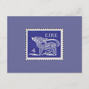 Carte Postale Irlande Timbre postal décimal 1971