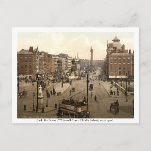 Carte Postale Irlande vintage, Sackville Street Dublin