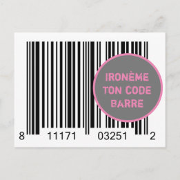 Carte Postale Ironème "Ironème ton code-barre"