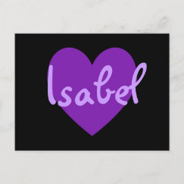 Carte Postale Isabel en violet