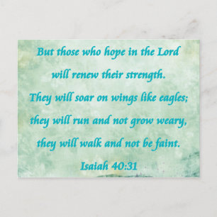 Carte Postale isaiah 40-31
