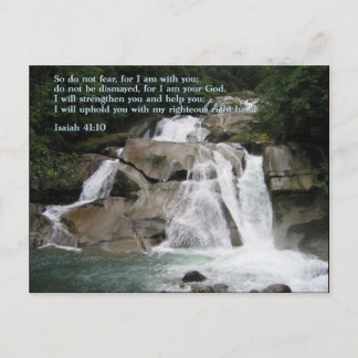 Carte Postale Isaïe 41:10 Cascade