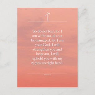 Carte Postale Isaïe 41-10 La Bible s'inspire de citations