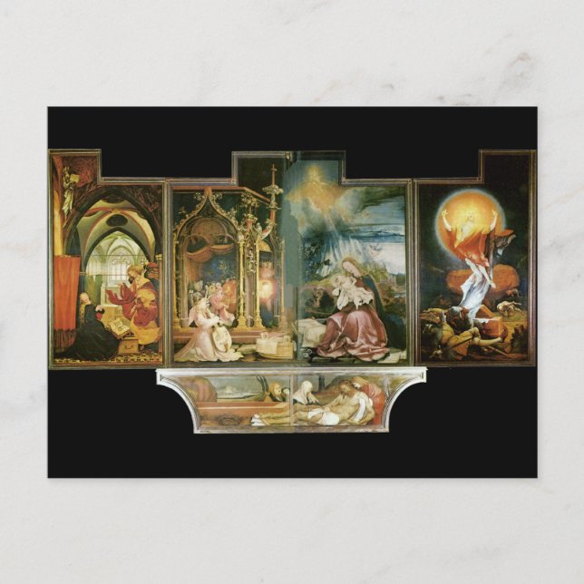 Carte Postale Isenheimer Altar, Mathis Gothart Grünewald (Devant)