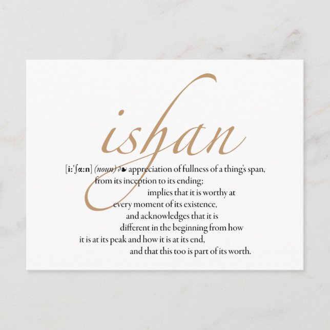 Carte postale Ishan (Devant)