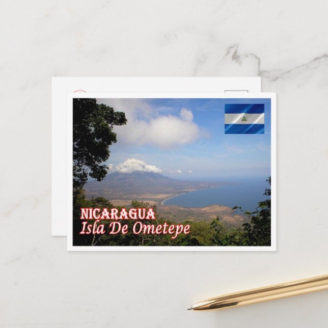 Carte Postale Isla De Ometepe - Nicaragua - (Devant/Arrière en situation)