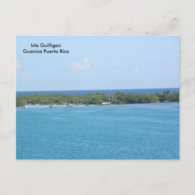 Carte Postale Isla Guilligan Guanica P.R. (Devant)