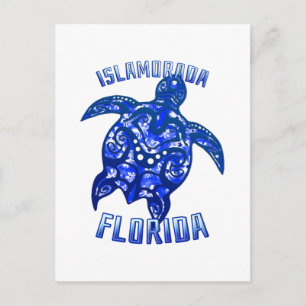 Carte Postale Islamorada Floride Vacances Tortue Tribale