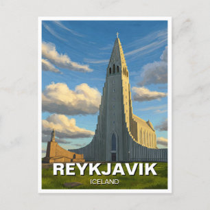 Carte Postale Islande Église Reykyavik de Hallgrimur Voyage