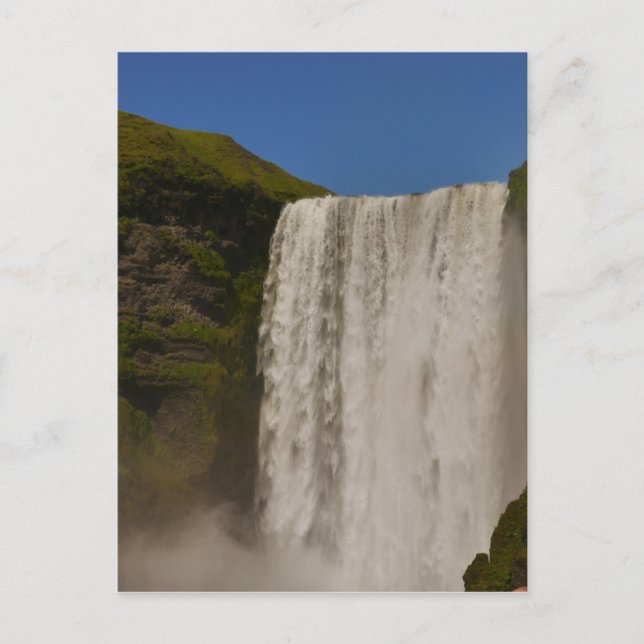Carte postale Islande Skogafoss Waterfall (Devant)